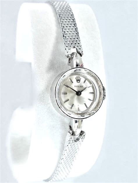 vintage mesh silver womens rolex|vintage Rolex wrist watch.